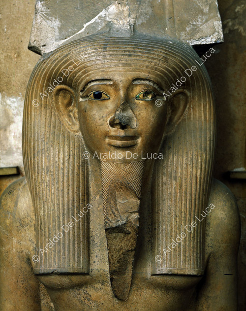 Amenhotep II como el dios Tanen