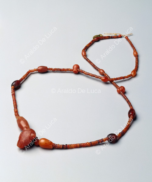 Necklace with lion's head pendant
