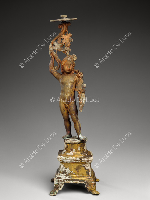 Candelabra with a young man (Dionysus)