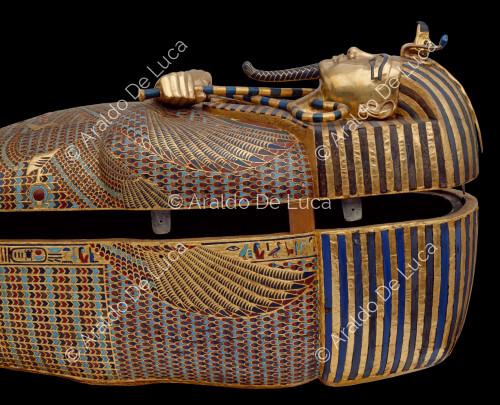 Treasure of Tutankhamun. Second wooden sarcophagus