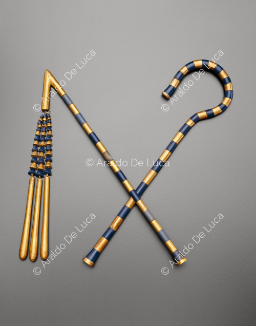Treasure of Tutankhamun. Scourge and sceptre