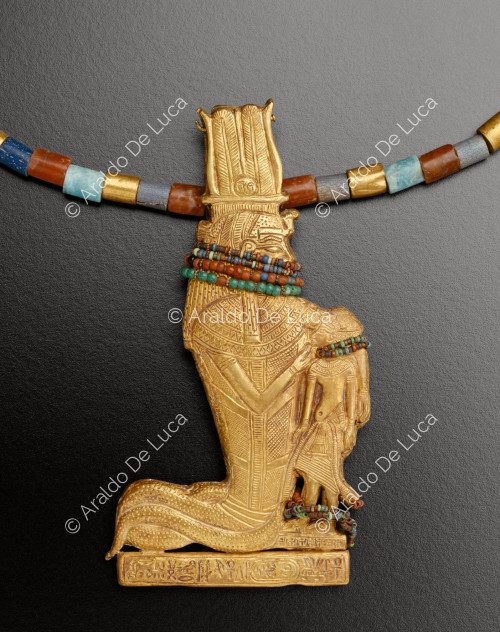 Der Schatz des Tutanchamun. Halskette mit Ueret-hekau