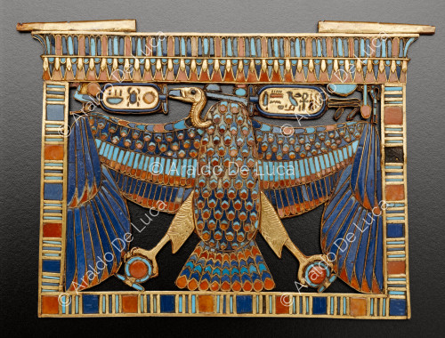 Treasure of Tutankhamun. Pectoral depicting the winged vulture of the goddess Nut