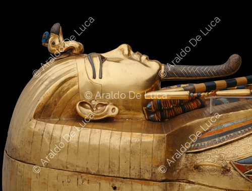 Le trésor de Toutânkhamon. Sarcophage intérieur du pharaon