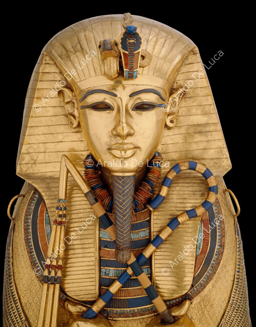 Le trésor de Toutânkhamon. Sarcophage intérieur du pharaon