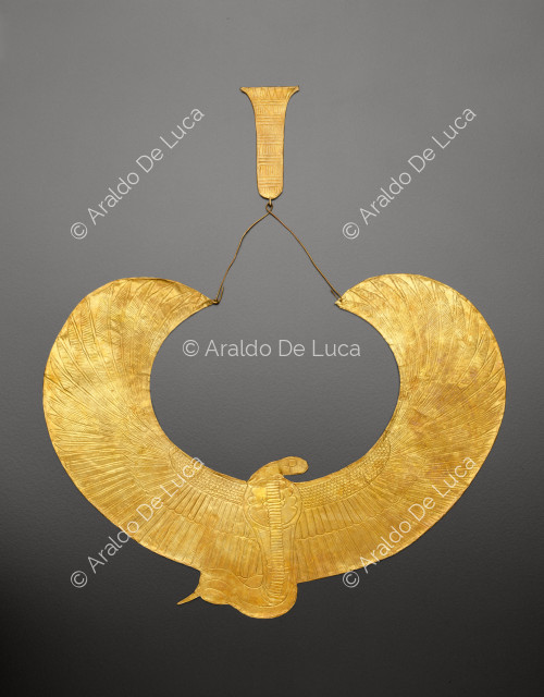 Schatz des Tutanchamun. Halsband in Form der Göttin Uadjet