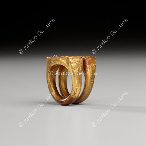 Treasure of Tutankhamun. Two-band ring with Thoth