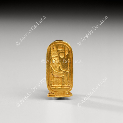 Trésor de Toutânkhamon. Anneau avec Amon-Ra