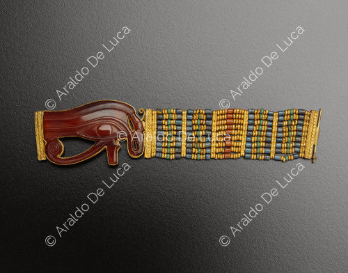 Treasure of Tutankhamun. Bracelet with Udjat
