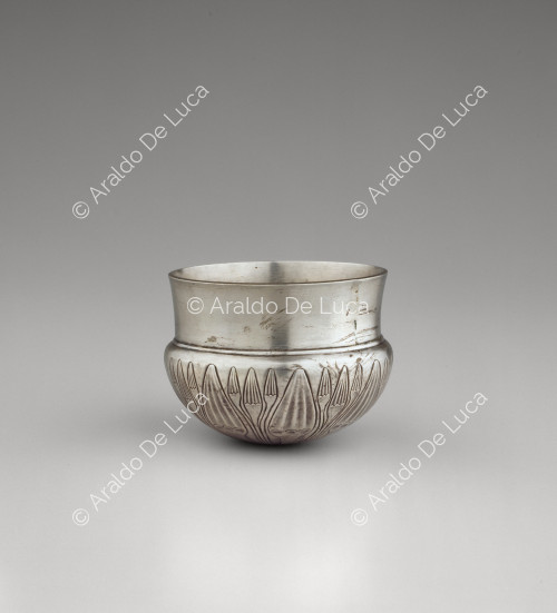 Cup decorated with a lotus flower motif