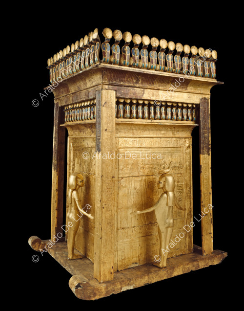 Treasury of Tutankhamun. Canopic jar shrine