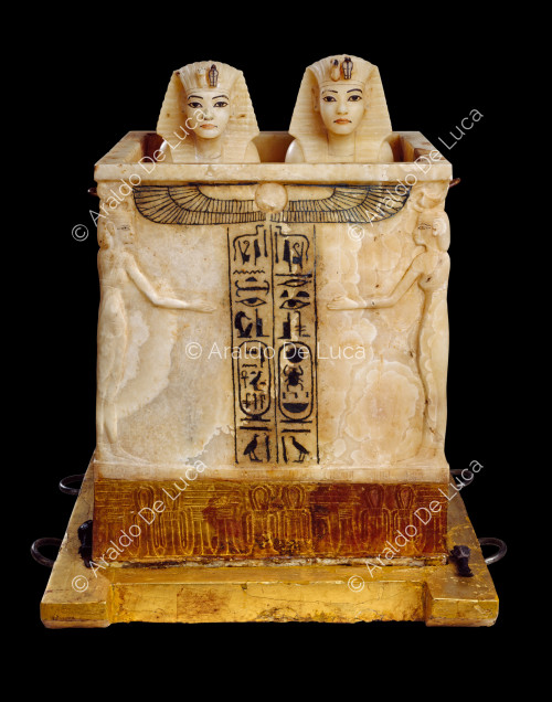 Tesoro de Tutankamón. Recipiente de tarro canopo