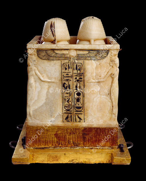 Treasure of Tutankhamun. Canopic jar container