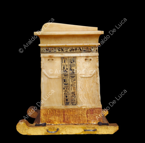 Treasure of Tutankhamun. Canopic jar container