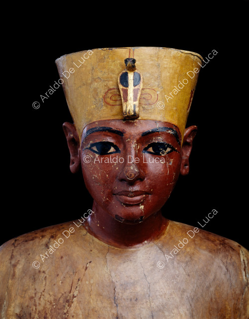 Tesoro de Tutankamón. Maniquí del faraón