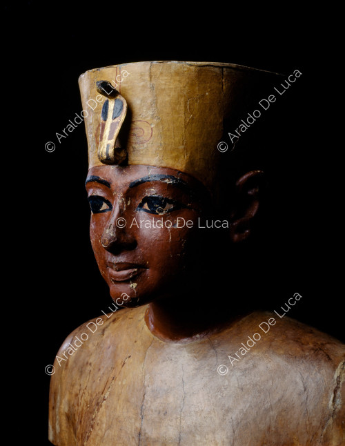 Le trésor de Toutânkhamon. Mannequin de pharaon
