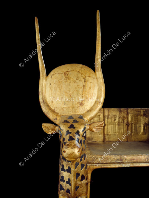 Treasure of Tutankhamun. Funerary bed of Isis-Mehtet