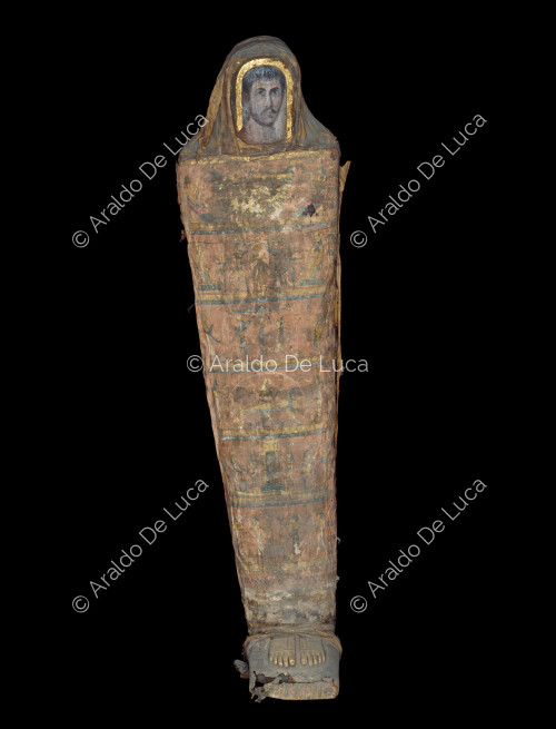 Maske zur Abdeckung der Mumie