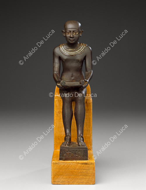 Statuetta bronzea dell'architetto Imhotep