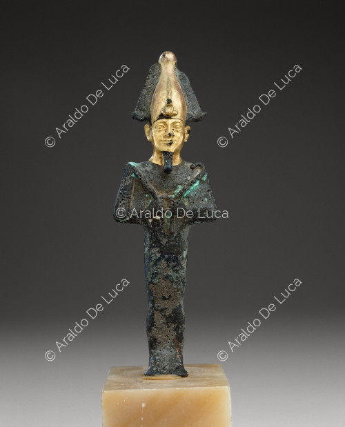 Bronzestatuette des Gottes Osiris