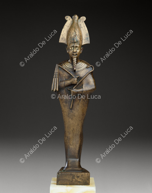 Bronze statuette of the god Osiris