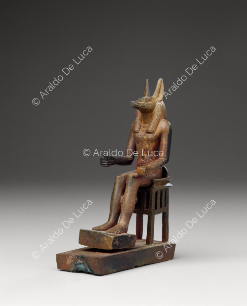 Statuette of seated Anubis
