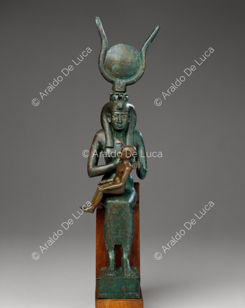 Statuette of Isis suckling Horus (Isis lactans)
