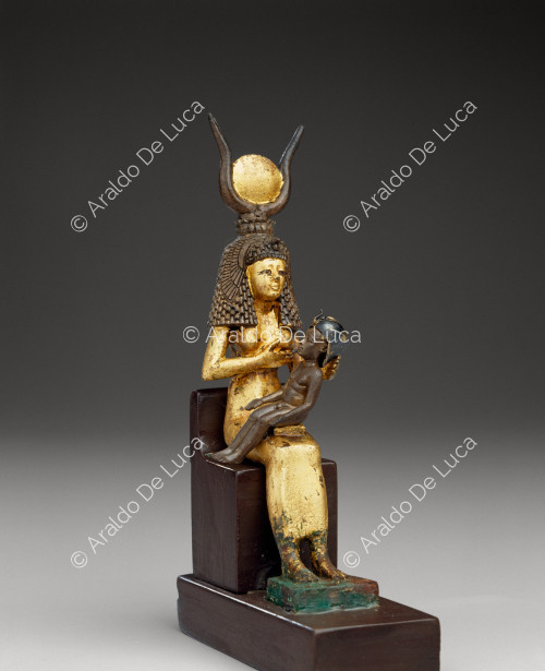 Statuette of Isis suckling Horus (Isis lactans)