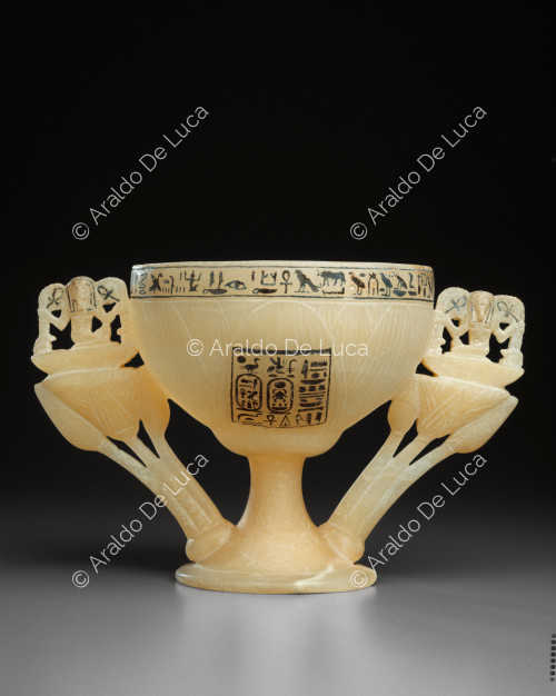 Treasure of Tutankhamun. Lotus flower cup