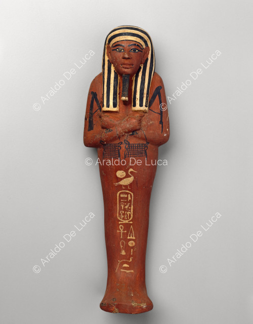 Treasure of Tutankhamun. Ushabty with golden wig