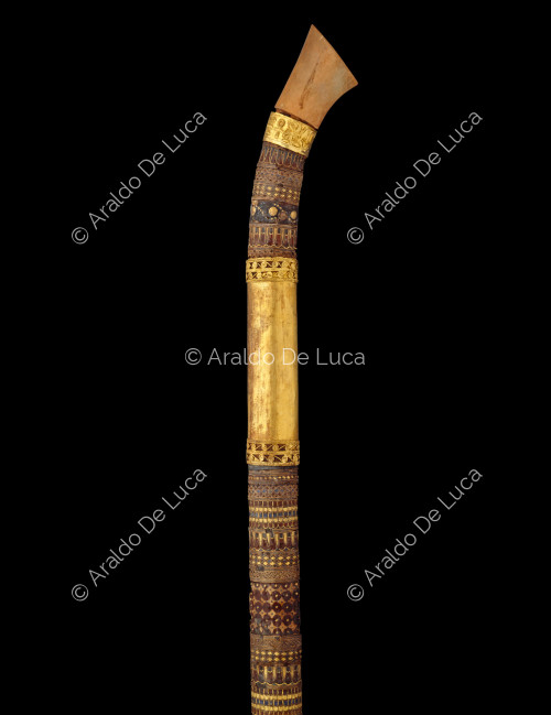 Treasure of Tutankhamun. Decorated staff