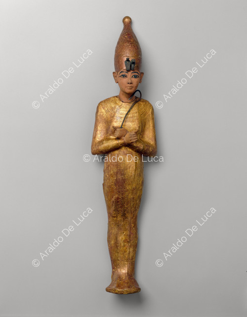 Der Schatz des Tutanchamun. Ushabty mit weißer Krone