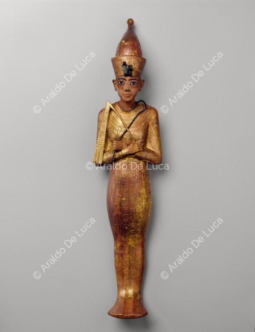 Der Schatz des Tutanchamun. Ushabty mit weißer Krone