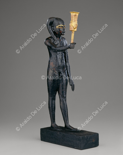 Tesoro de Tutankamón. Estatua de madera del dios Ihy