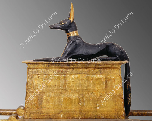 Der Schatz des Tutanchamun. Tragbares Simulakrum des Anubis