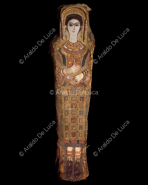 Mumienporträt einer weiblichen Figur