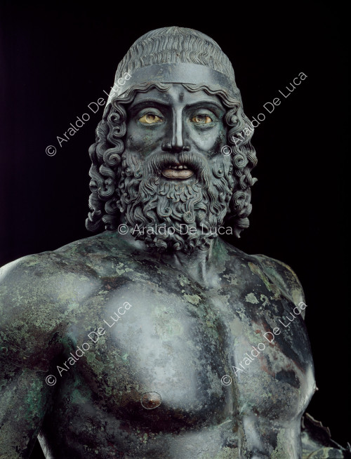 Riace Bronzes. Tydeus, Bronze A. Detail