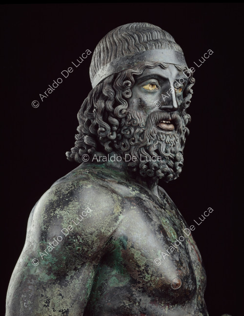 Bronzes de Riace. Tydeus, Bronze A. Détail