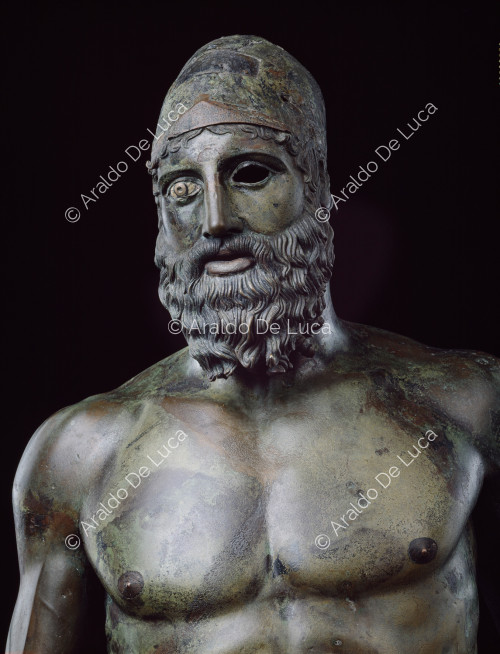 Bronzes de Riace. Amphiaraus, Bronze B. Détail