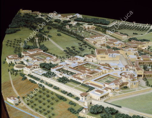 Miniatura de Villa Adriana. Detalle
