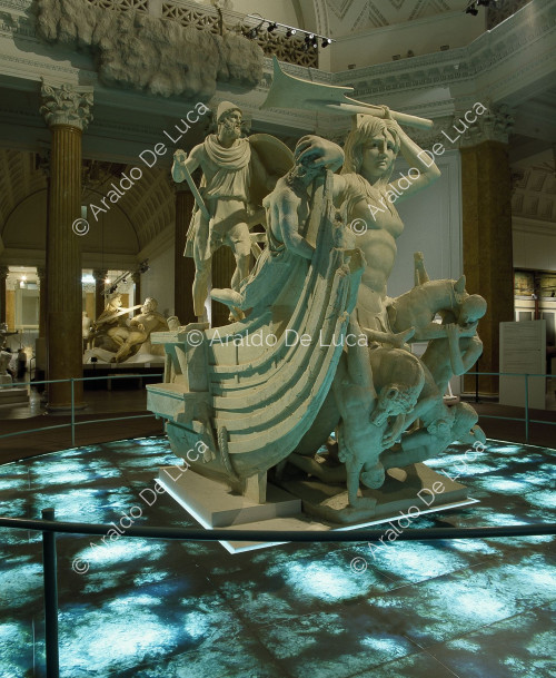 Attaque de Scylla sur le navire d'Ulysse (Reconstruction du groupe statuaire)