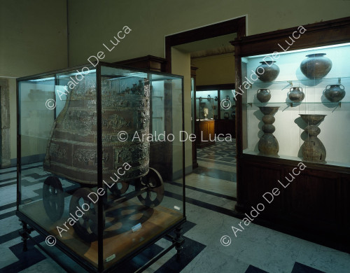 Veduta delle sale dei Musei capitolini prima dell'attuale allestimento