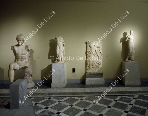 Veduta delle sale dei Musei capitolini prima dell'attuale allestimento