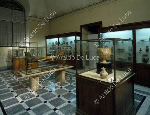 View of the rooms of the Capitoline Museums before the current layout