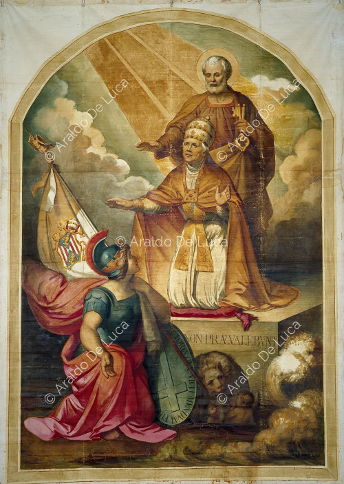 Alegoría del papado con Pío IX