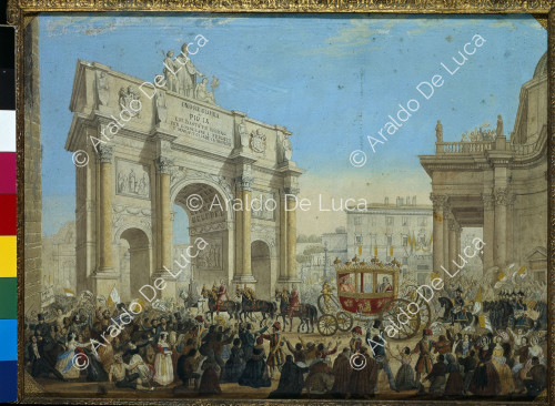 Pius IX goes to Santa Maria del Popolo