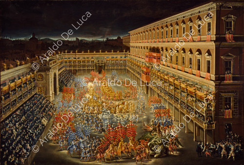 Karussell für Christina von Schweden im Palazzo Barberini