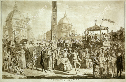 Escena de carnaval romano