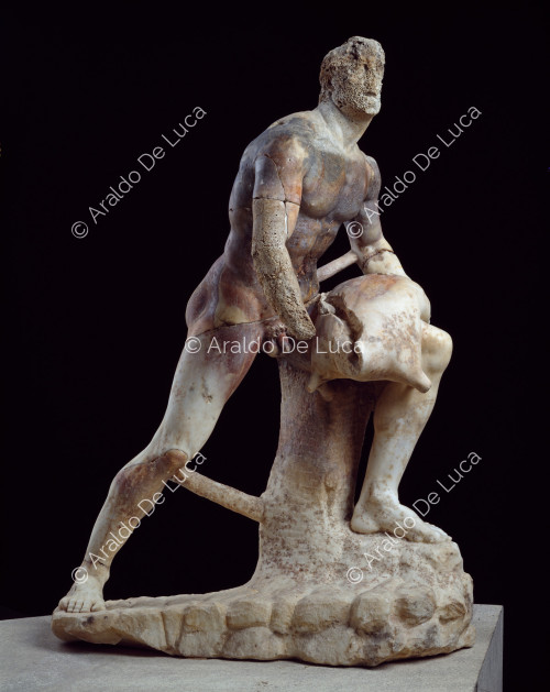 Statue, die einen Begleiter des Odysseus darstellt (möglicherweise Baio)