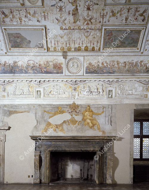 View of the 'Library' room, detail